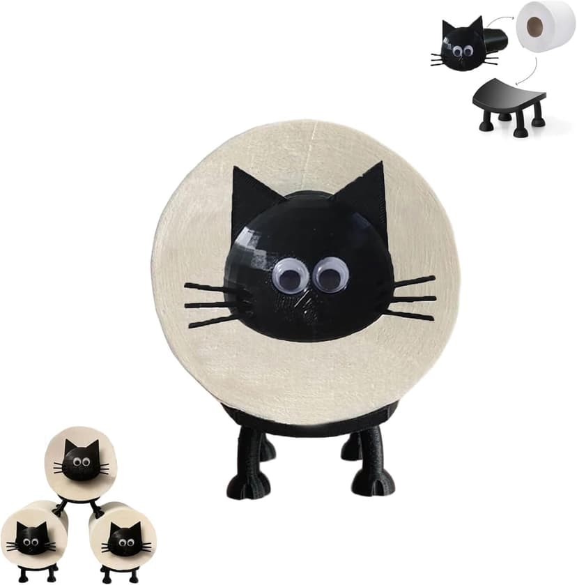 3D Printed Cat Toilet Paper Holder