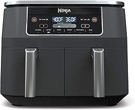 Ninja DZ201 Foodi 8 Quart 6-in-1 DualZone 2-Basket Air Fryer with 2 Independe...