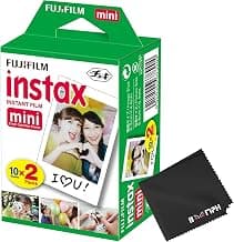 Fujifilm Instax Mini Instant Camera Film: 20 Shoots Total, (10 Sheets x 2) - ...